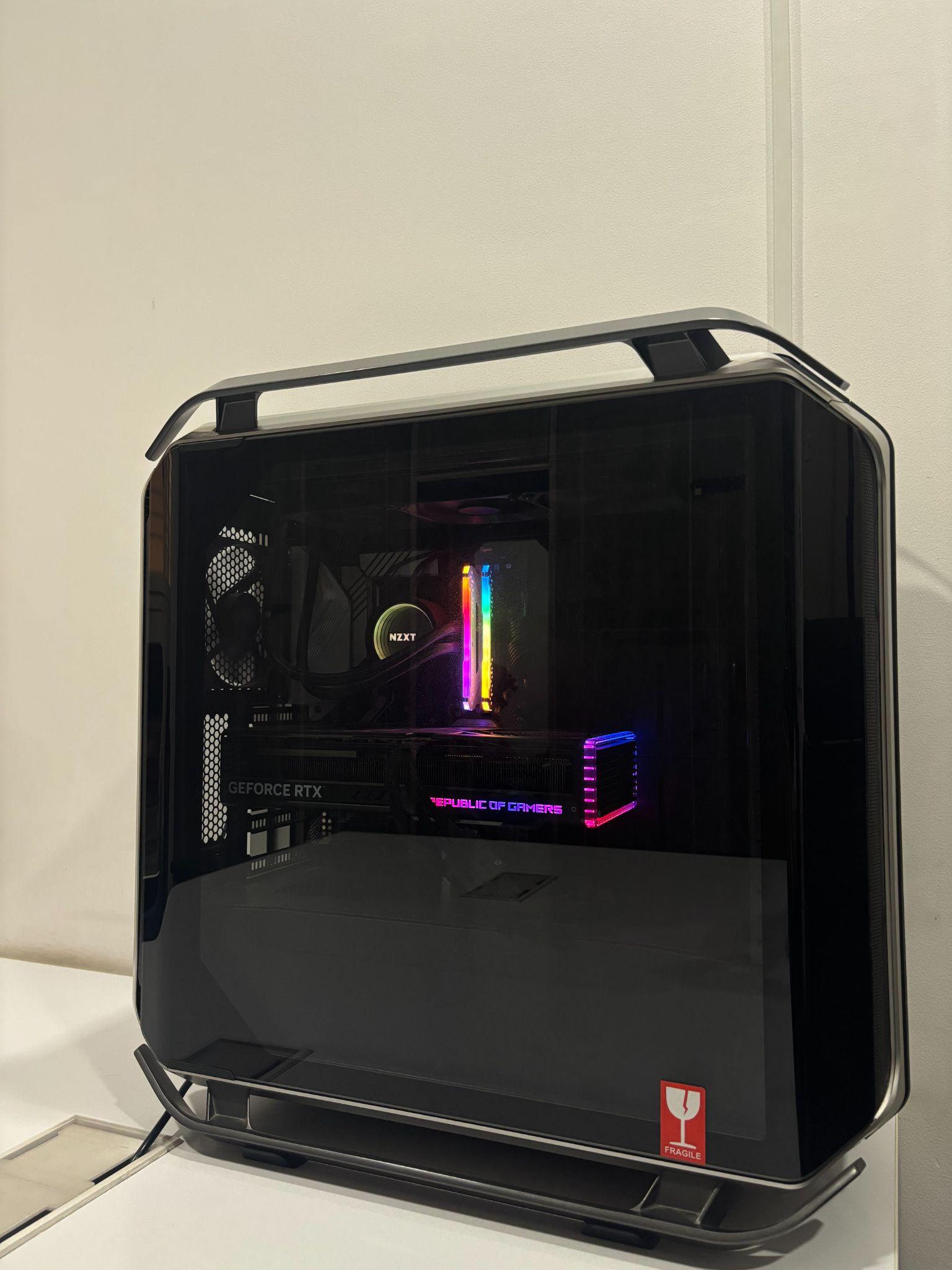 Exterior view of the RGB gaming PC