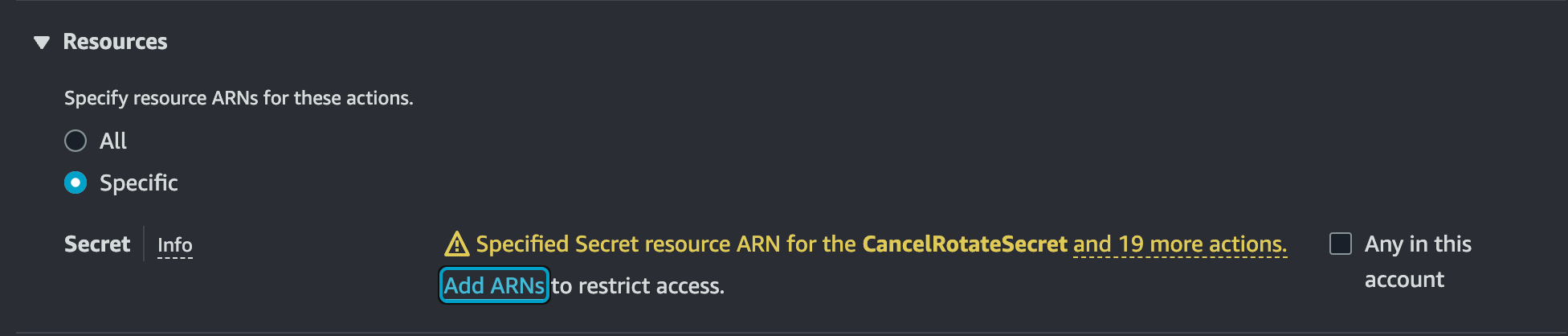 Let’s start by defining our policy in IAM.